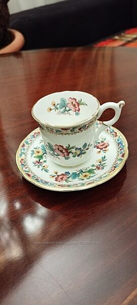 Раритетная кофейная двойка чашкаблюдце Coalport. Англия.