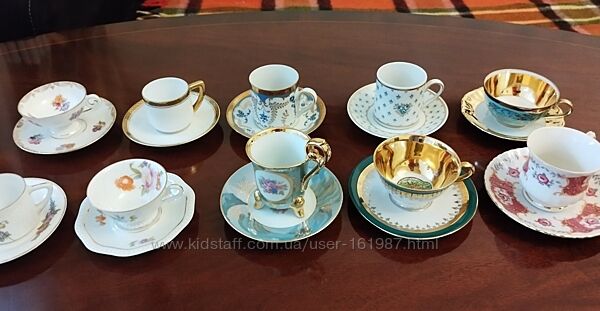 Раритетные немецкие кофейные двойки, чашкаблюдце.