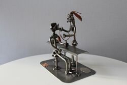 Статуэтка, В медицинском кабинете, сталь, медь, Германия, клеймо