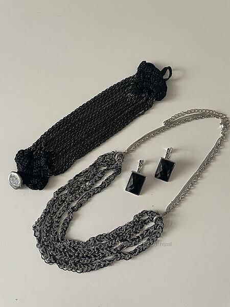 Набор Ожерелье, бусы, цепочка, браслет, серьги