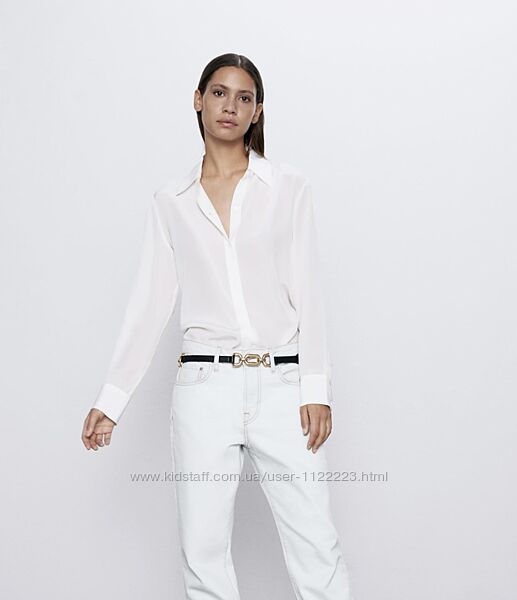 Шовкова блуза Zara з біркою