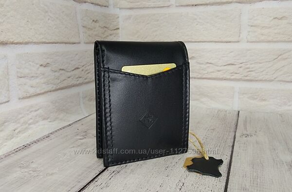 RFID шкіряний гаманець, подарункове пакування, ручна робота. Кожаный кошелёк.