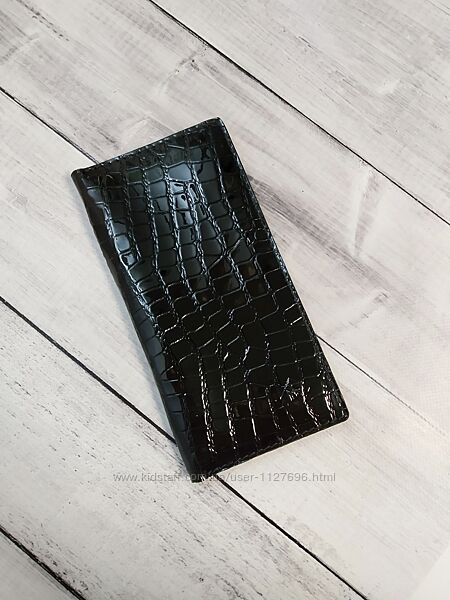 Шкіряний гаманець-лонгер, ручна робота. Кожаный кошелёк.