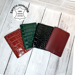 Шкіряна обкладинка на паспорт