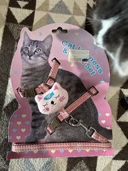 Шлея повідок для котика 