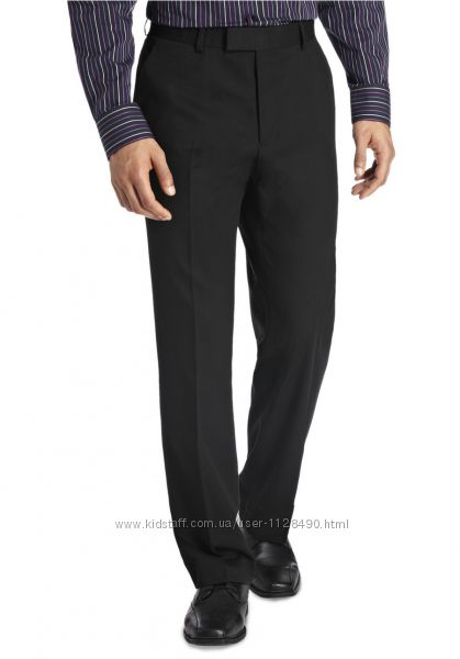 Новые с биркой стильные мужские черные брюки F&F W40L29 