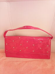 сумка клатч рожево-коралового кольору Centro