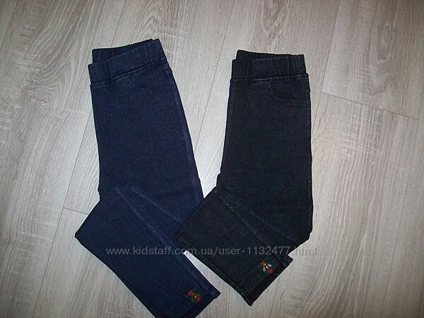 джинсовые джеггинсы р 140 не утепленные Золото