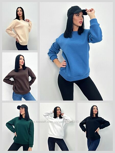 Жіночий теплий батник з турецького флісу від 42 до 52 розміру