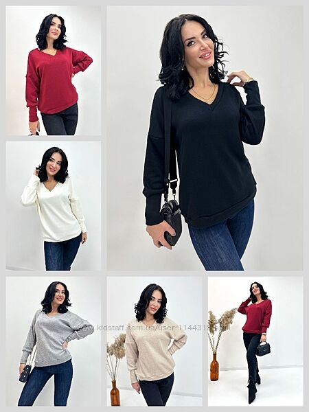 Жіночий ангоровий пуловер від 42 до 52 розміру