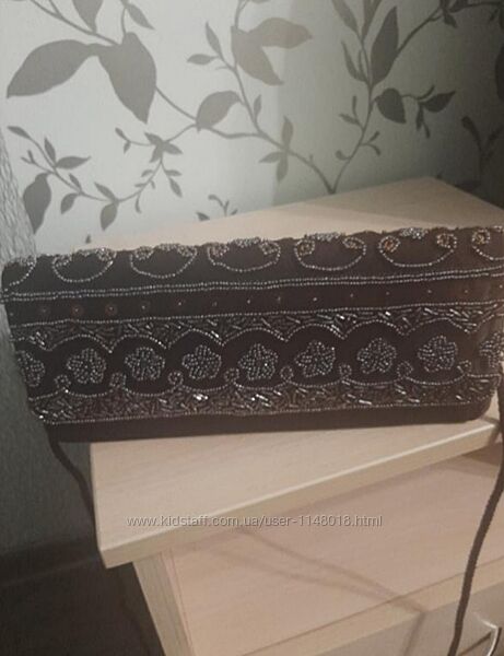 Клатч вишитий бісером  