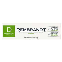 Отбеливающая зубная паста Rembrandt Deeply White Peroxide, Peppermint