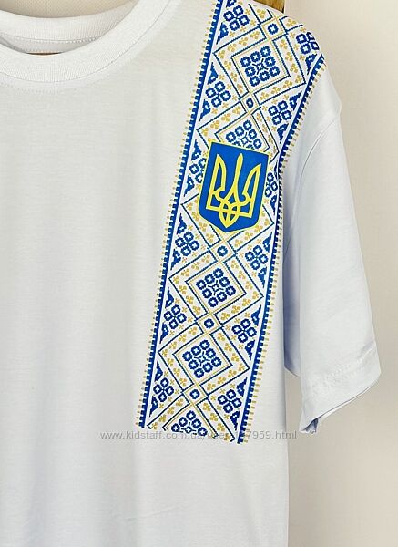 Футболка з патріотичним принтом на будь-який вік UKRAINE