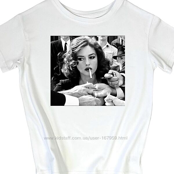 Жіноча футболка з принтом XS S M L XL