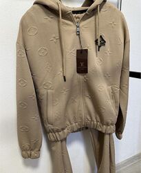 Женский костюм louis vuitton лоуис виттон брюки кофта, брендовий жіночий ко