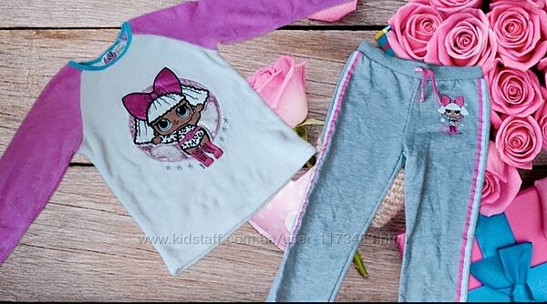 Теплюща піжама. Теплий домашній костюм.130-140 зріст.