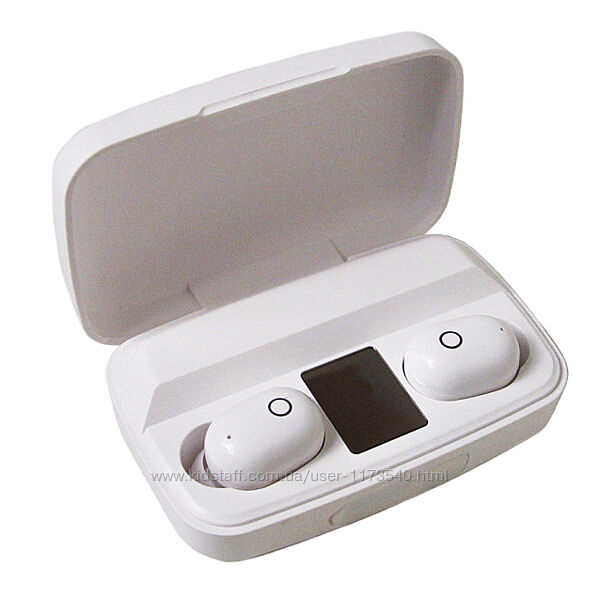 Бездротові навушники з боксом для зарядки Air J16 TWS Original. Колір біли