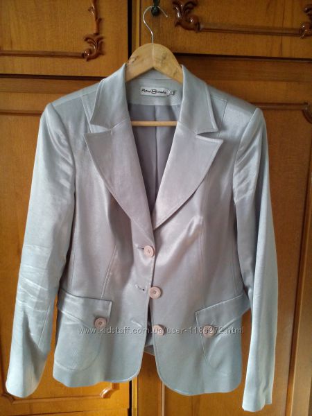 Женский пиджак от петра сороки нарядный дизайнерский серый