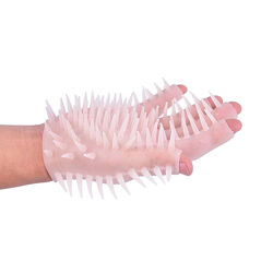 Силиконовая перчатка с шипами мастурбатор