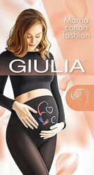 Тёплые хлопковые колготки для беременных giulia mama cotton 200 ден