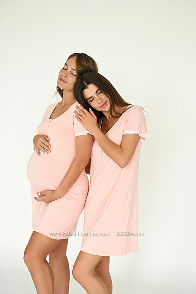 Нічна сорочка Rosy вагітній, годуючій, для годуваня, арт. 24170, для пологів