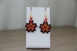 Сережки з бісеру