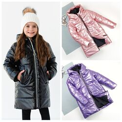 Дитяче зимове пальто marakas для дівчинки на дівчинку тепла зимова куртка 