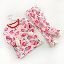 Дитяча тепла піжама для дівчинки утеплена піжамка на дівчинку