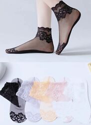 Шкарпетки жіночі бавовняні з капроном з візерунком преміум якість