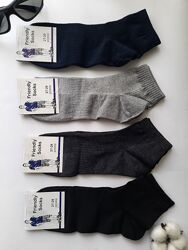 Шкарпетки чоловічі короткі подовжені в сітку однотонні