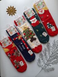 Шкарпетки жіночі новорічні норка преміум якість