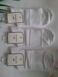 Шкарпетки 36-41 розмір бамбукові високі білі преміум якість