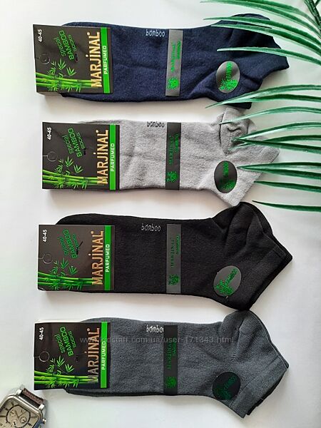 Шкарпетки чоловічі короткі бамбукові однотонні  туреччина преміум якість