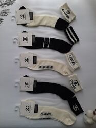 Шкарпетки жіночі укорочені бавовна з капроновим верхом з брендовим значком