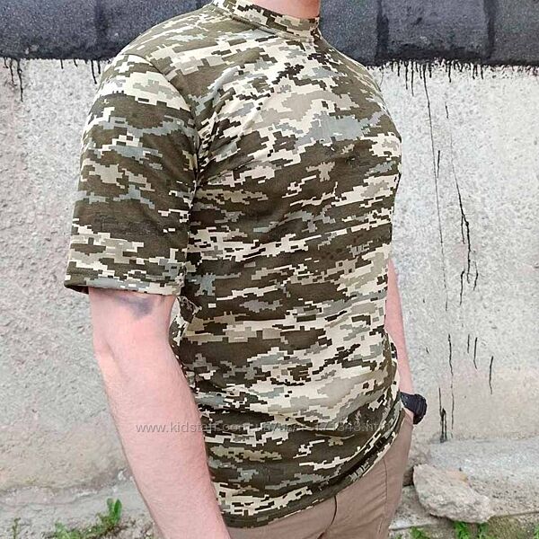 Футболка чоловіча бавовняна військова тактична піксель military україна