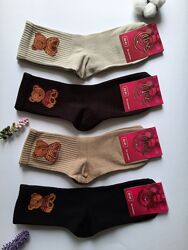 Шкарпетки жіночі високі з ведмежатами