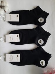 Шкарпетки  шовкові білі та чорні короткі преміум якість