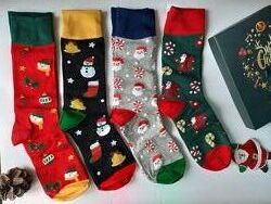 Набір шкарпеток новорічних чоловічих 44-47 розмір 3 моделі