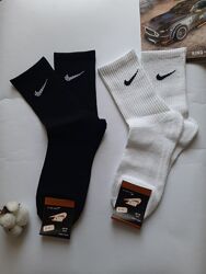 Шкарпетки чоловічі махра спортивні високі з брендовим значком резинка демі