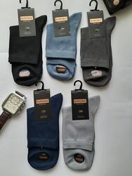 Шкарпетки чоловічі високі шовкові однотонні люкс якість