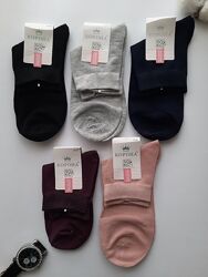 Шкарпетки жіночі однотонні класичні преміум якість