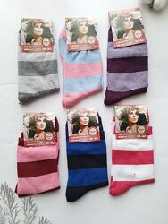 Шкарпетки жіночі високі в смужку