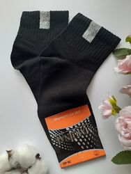 Шкарпетки жіночі чорні з люрексом на резинці ароматизовані marjinal турецьк
