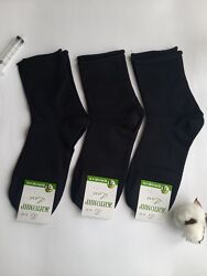Шкарпетки чоловічі чорні медичні з полегшеною резинкою luxe україна