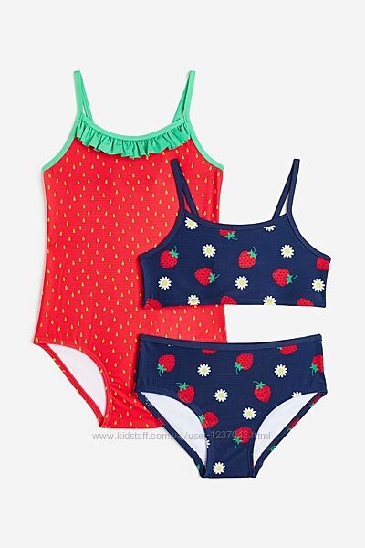 Купальники h&m 4-6, 6/8-14 лет