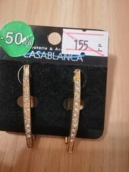 Сережки з камінцями 