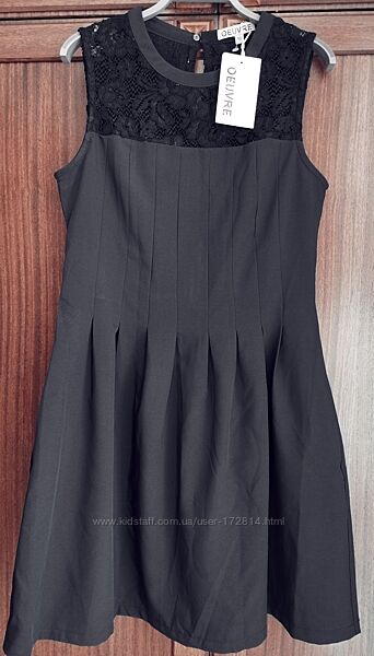 Чорне плаття з мереживом