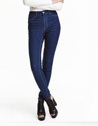 Мягкие джинсы скини стрейтч H&M р. EURO 36 или S 