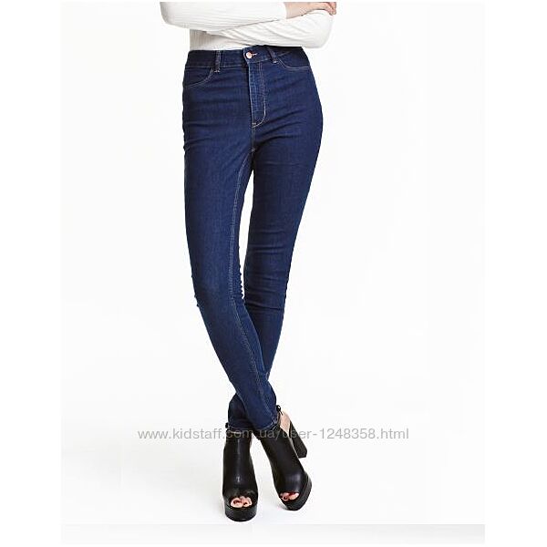 Мягкие джинсы скини стрейтч H&M р. EURO 36 или S 