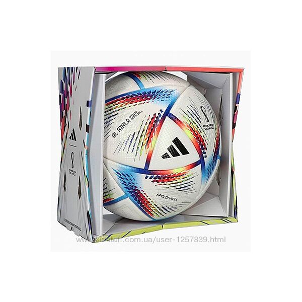 Мяч футбольный Adidas 2022 World Cup Al Rihla ОМВ H57783 - Оригинал